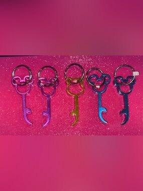 4 Vintage, Mickey 1 Winnie The Pooh  Bottle Opener Keychain!